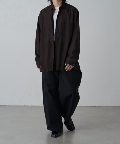 銅氨混紡寬鬆襯衫