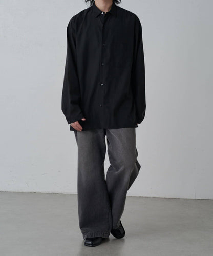 銅氨混紡寬鬆襯衫