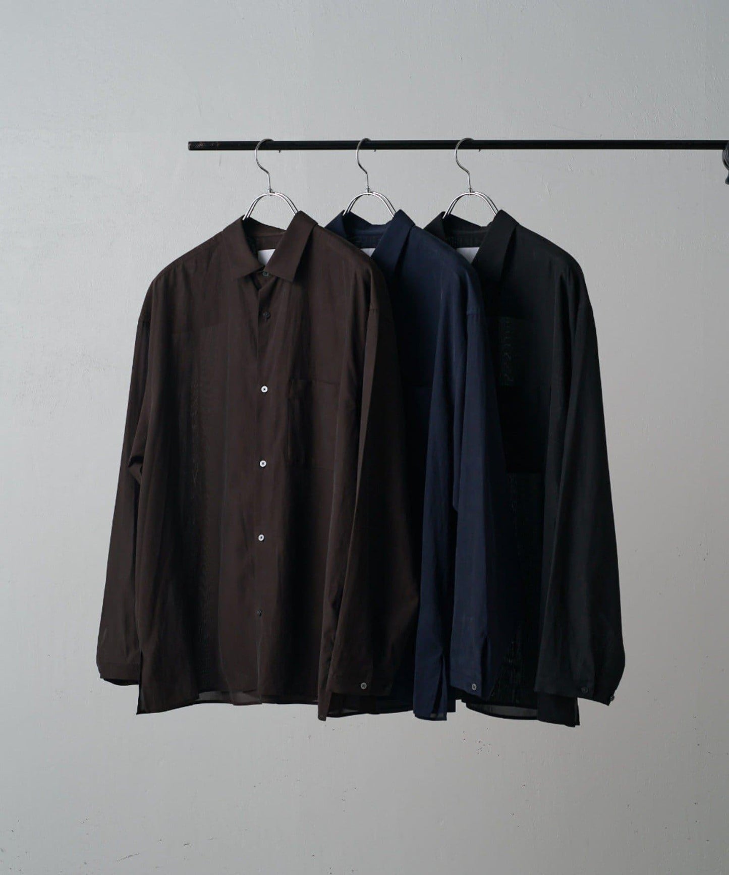 銅氨混紡寬鬆襯衫