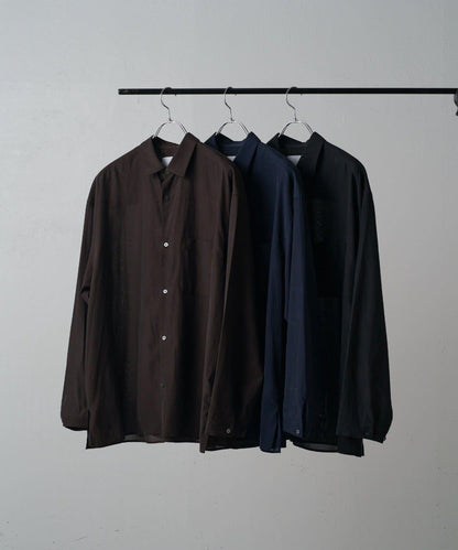 銅氨混紡寬鬆襯衫