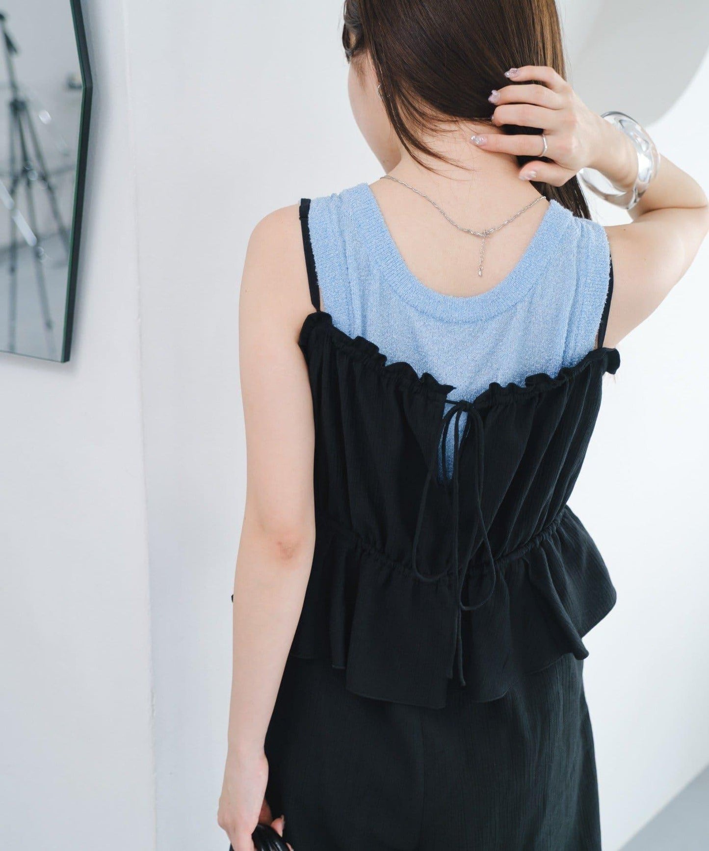 網絡限定 小個子尺碼 兩種尺碼 荷葉邊 吊帶連體褲