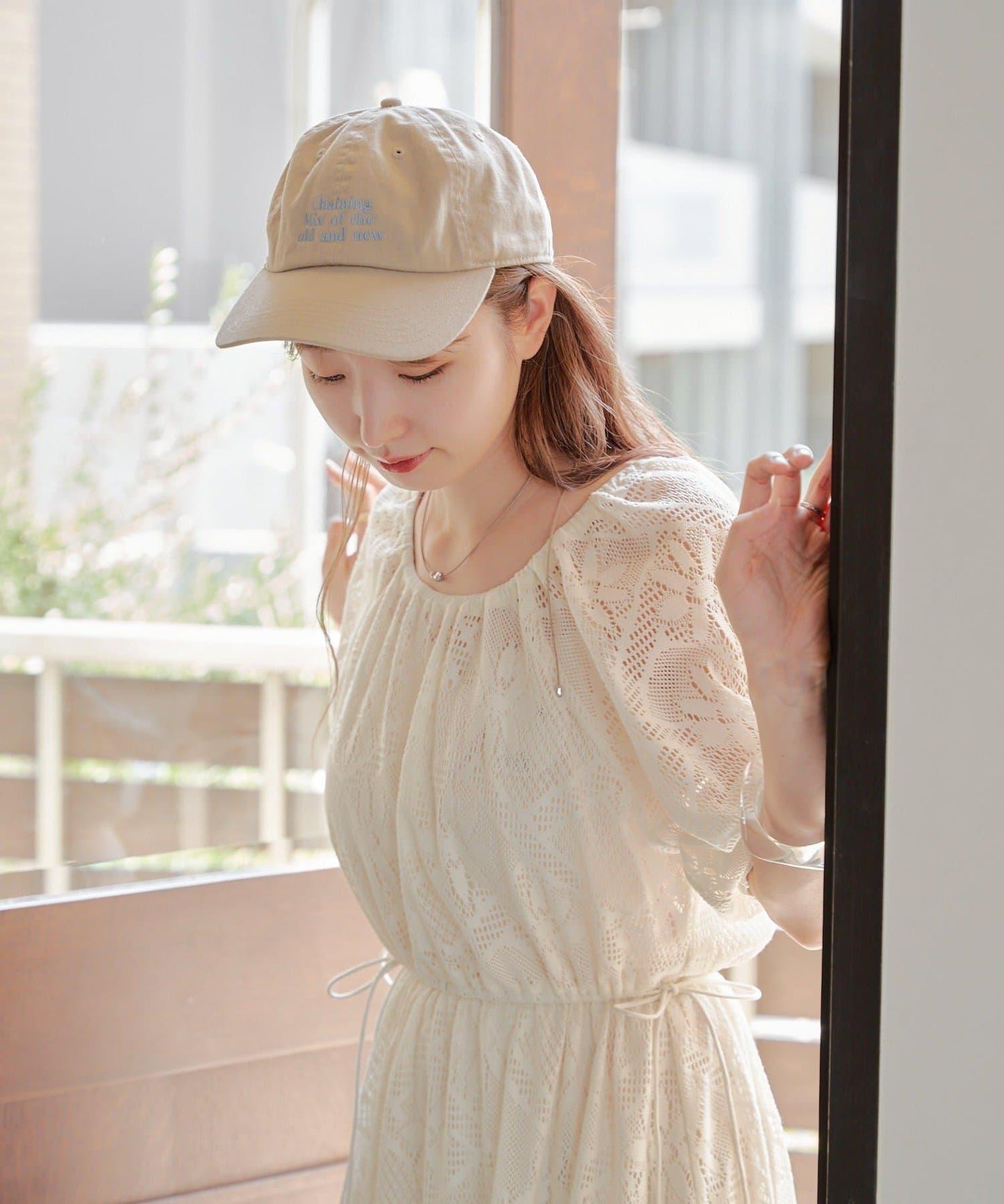 兩尺碼可選 低身長尺碼 蕾絲褶皺 連衣裙