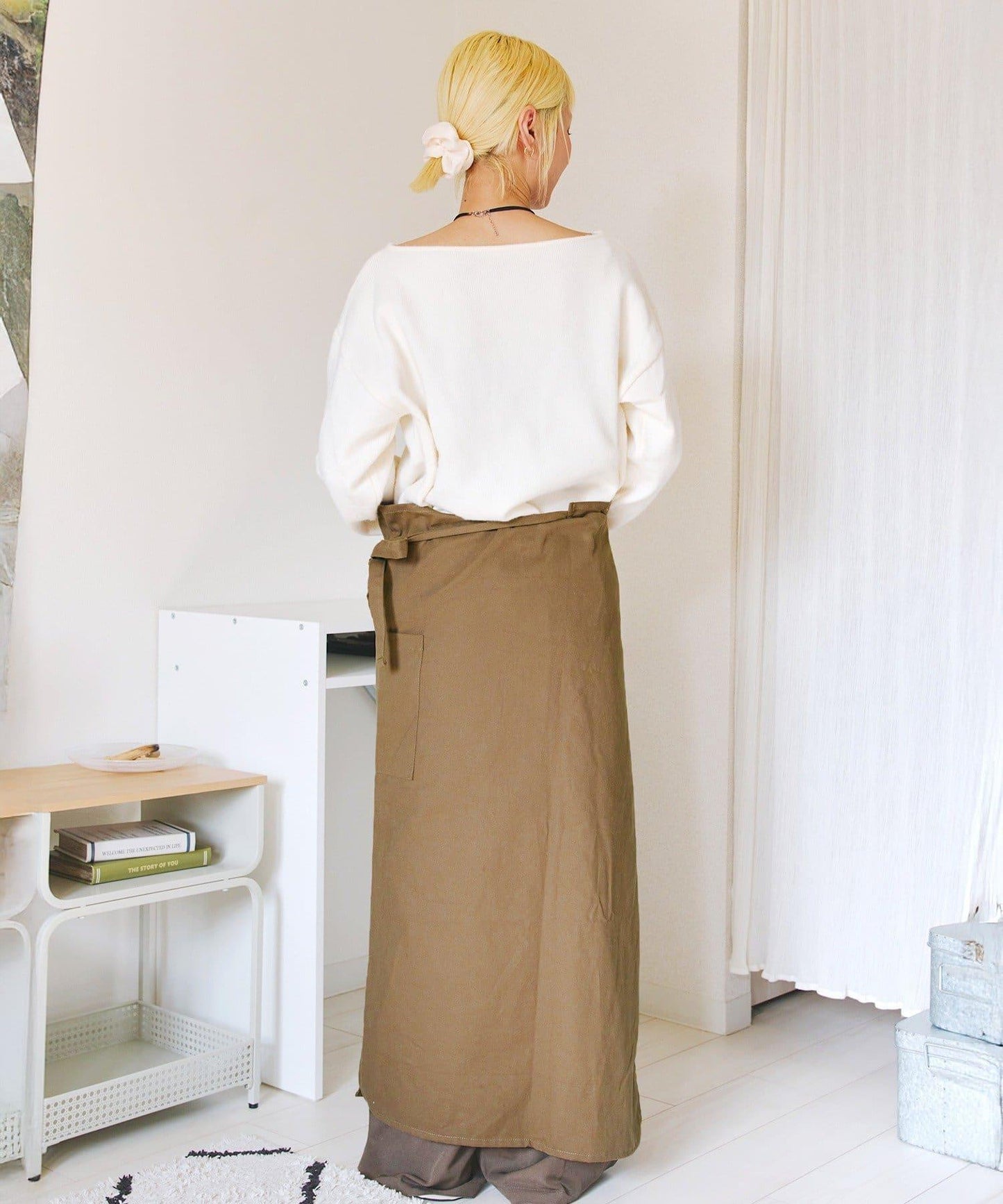 4way 單肩設計 圍裙