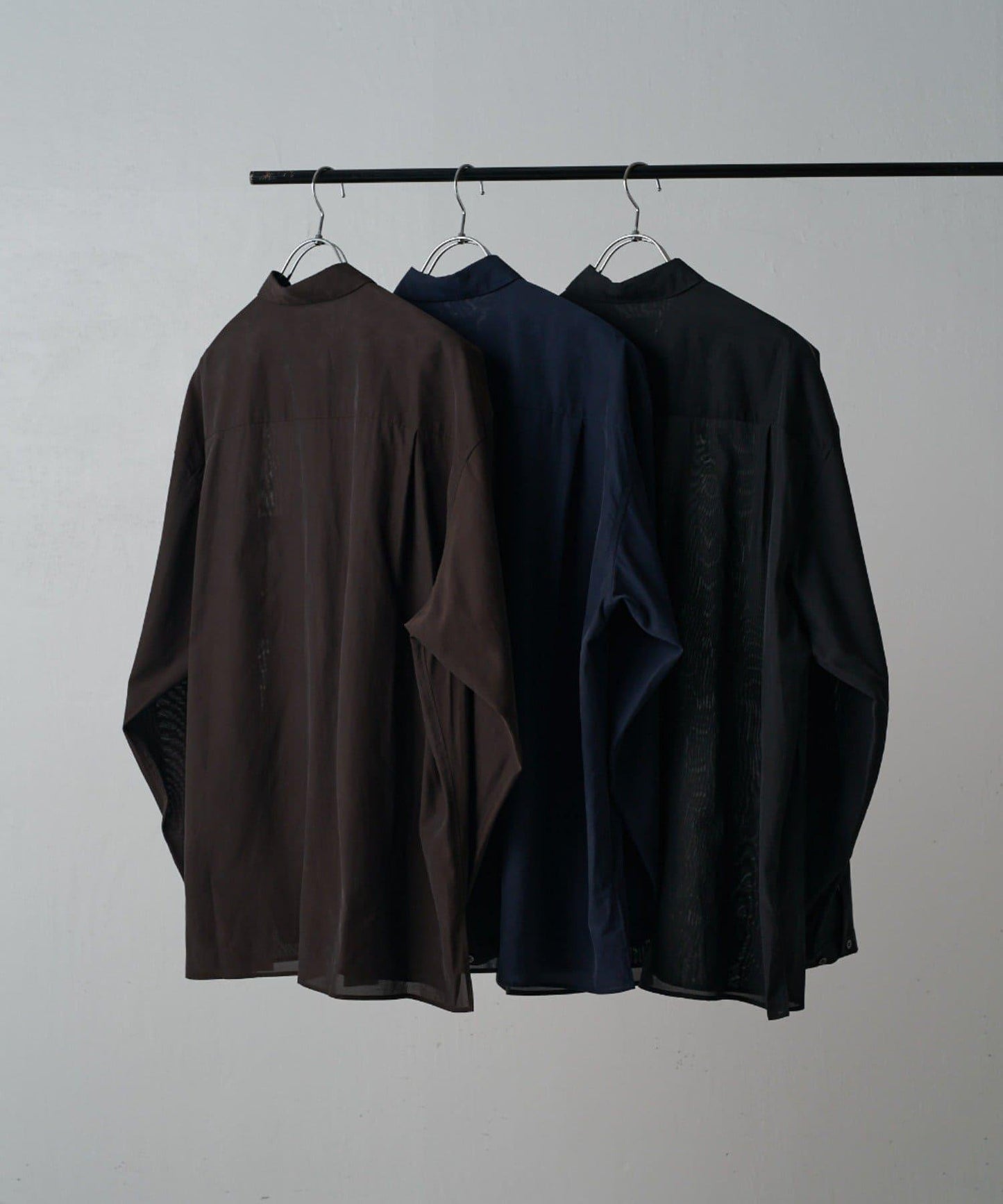 銅氨混紡寬鬆襯衫