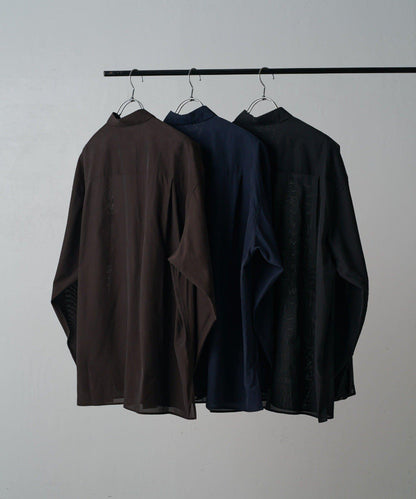 銅氨混紡寬鬆襯衫