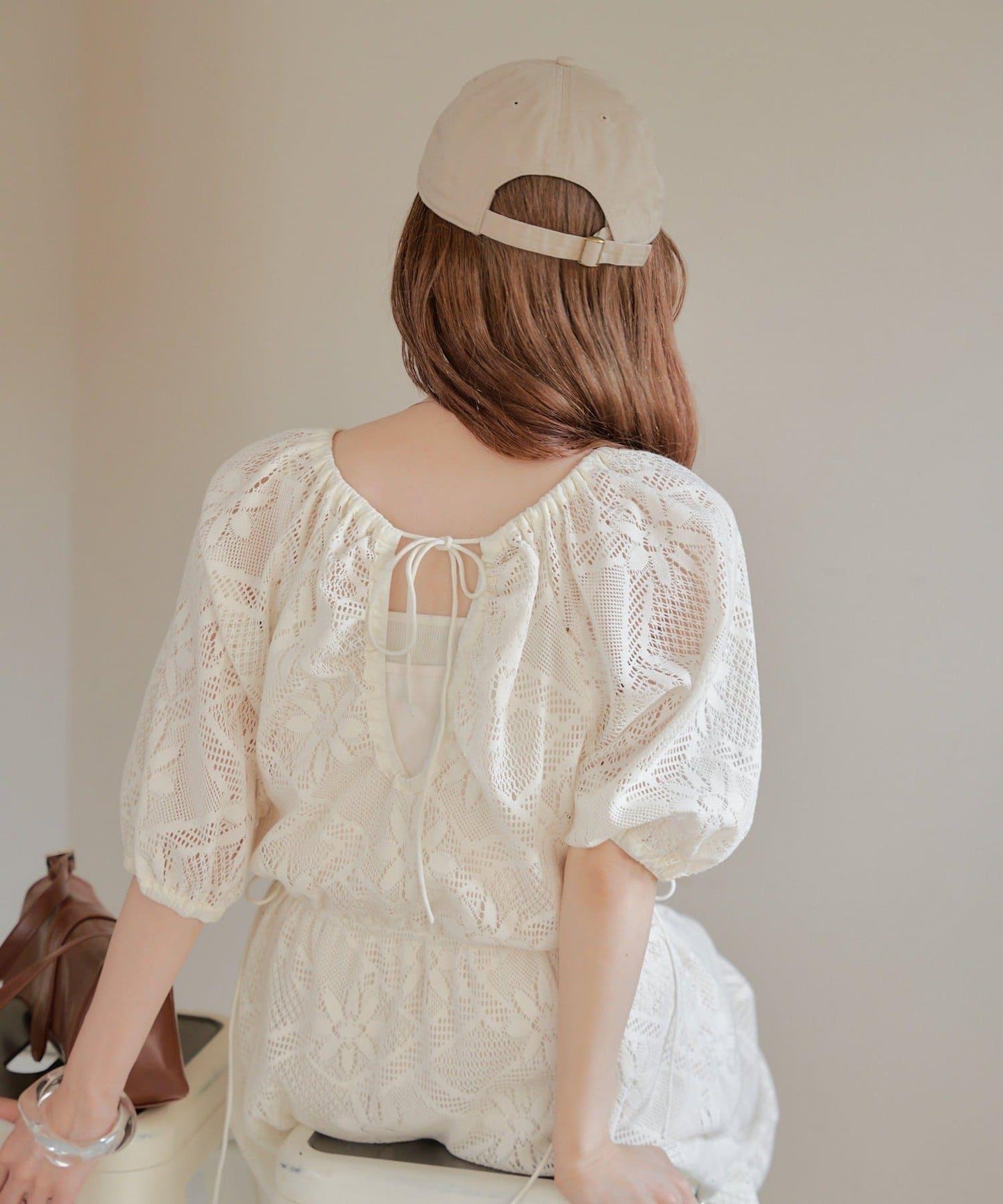 兩尺碼可選 低身長尺碼 蕾絲褶皺 連衣裙