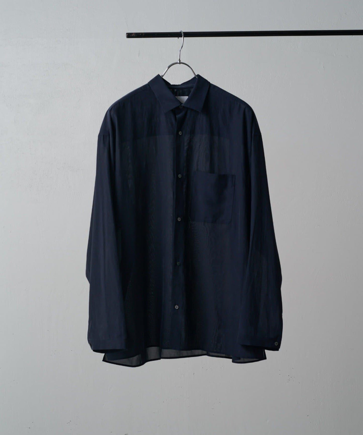 銅氨混紡寬鬆襯衫