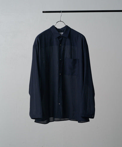 銅氨混紡寬鬆襯衫