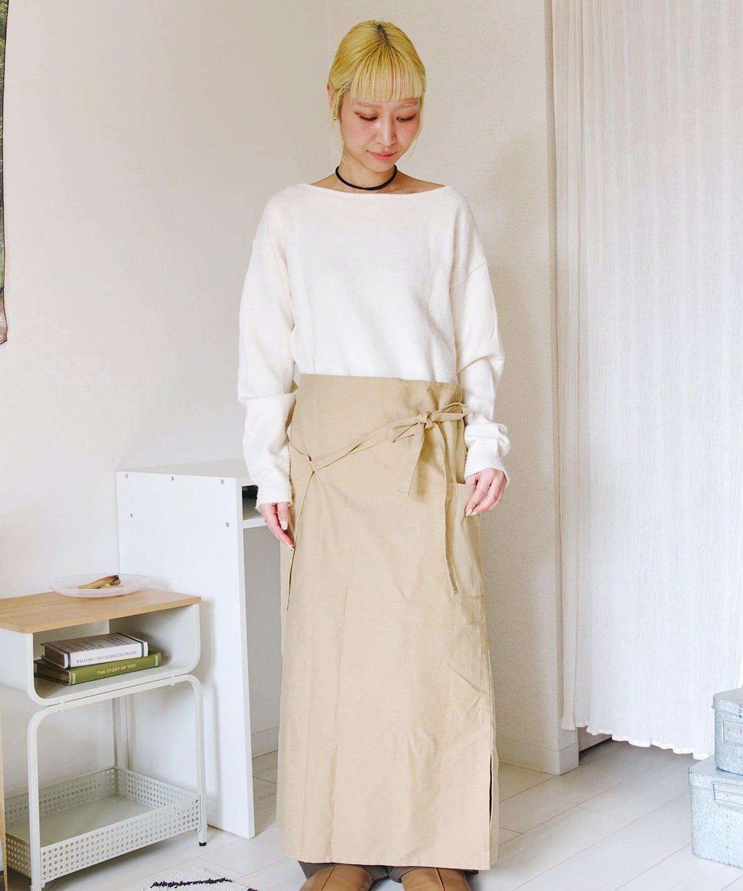 4way 單肩設計 圍裙