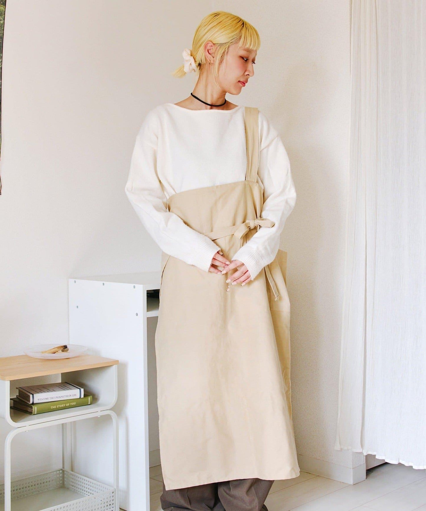 4way 單肩設計 圍裙