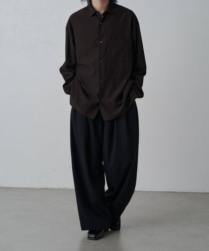 銅氨混紡寬鬆襯衫
