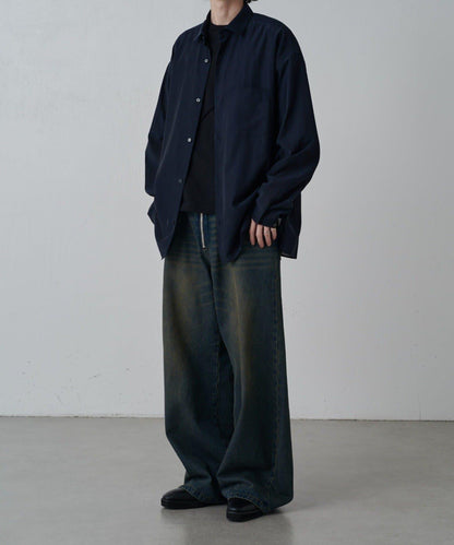 銅氨混紡寬鬆襯衫