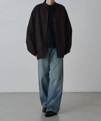 銅氨混紡寬鬆襯衫