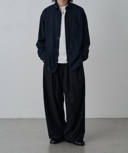 銅氨混紡寬鬆襯衫