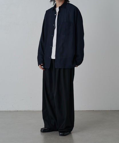 銅氨混紡寬鬆襯衫