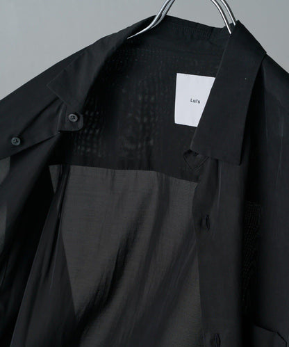 銅氨混紡寬鬆襯衫