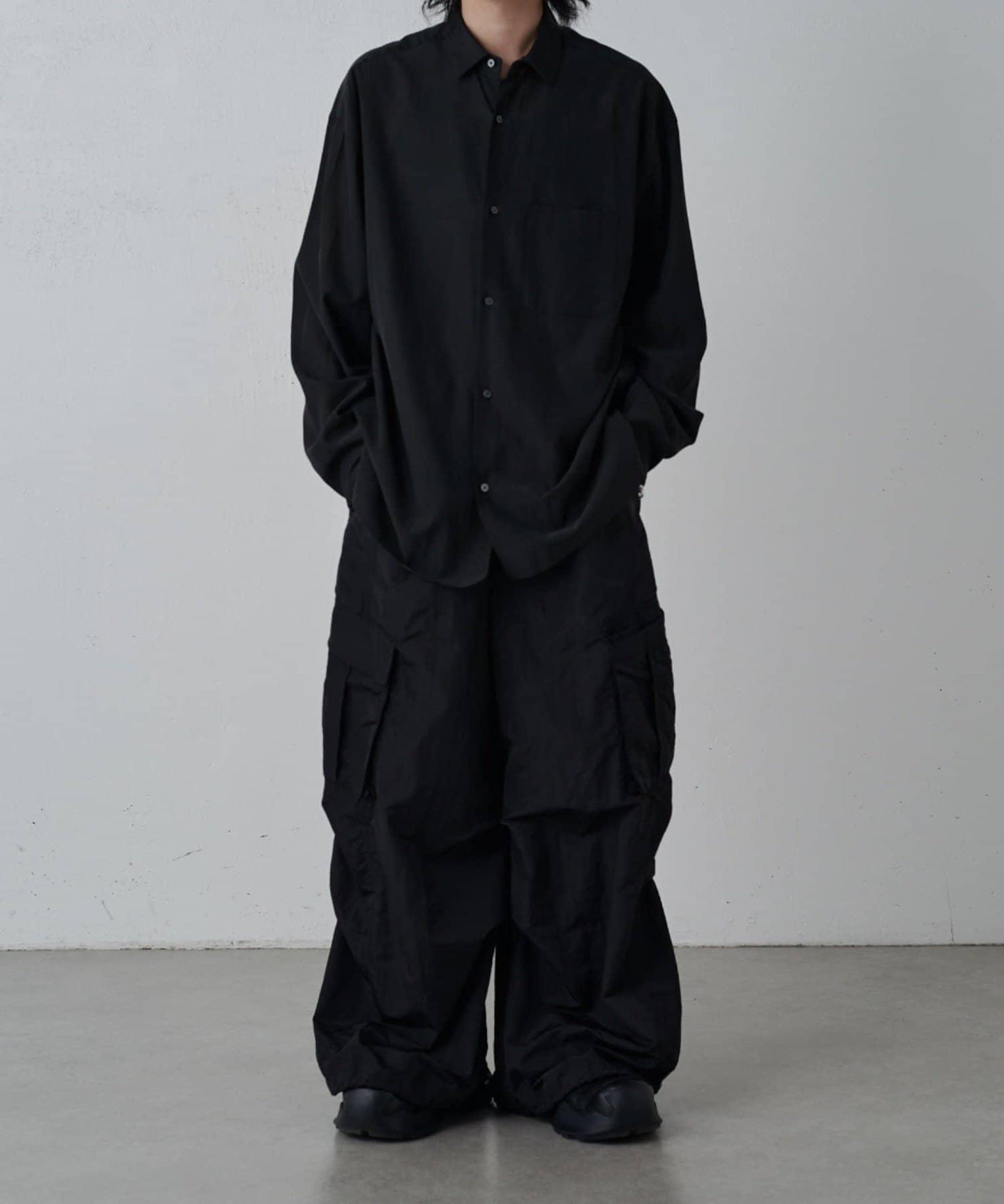 銅氨混紡寬鬆襯衫