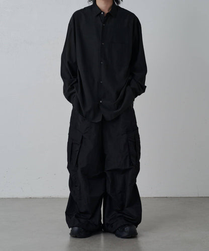 銅氨混紡寬鬆襯衫