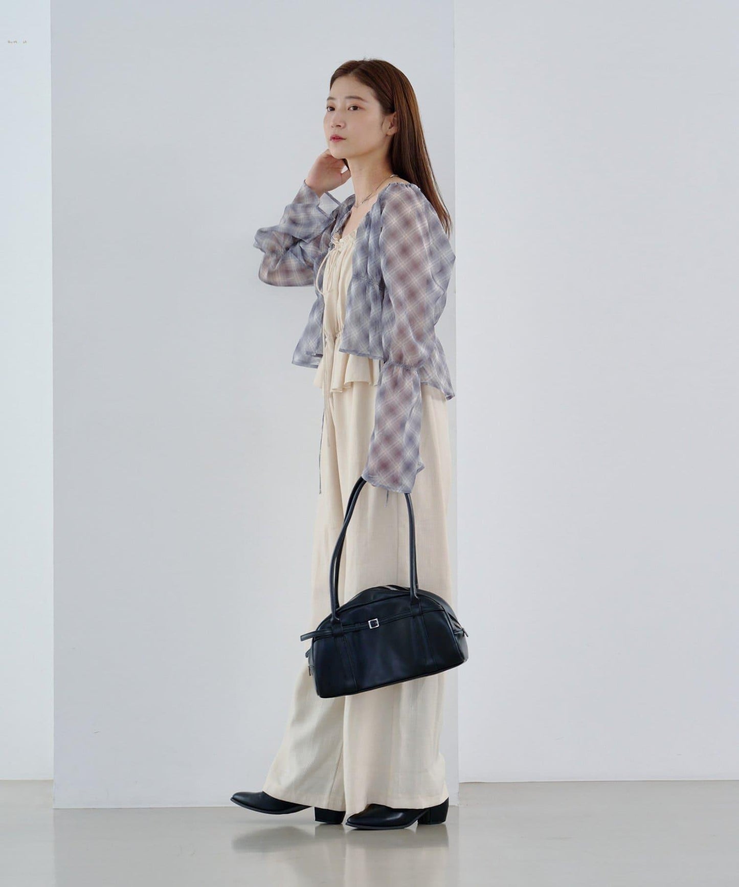 網絡限定 小個子尺碼 兩種尺碼 荷葉邊 吊帶連體褲