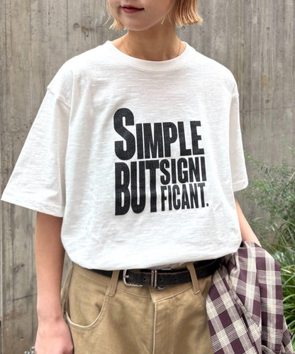 男女同款 大碼可選 竹節針織 顏料染Logo T恤