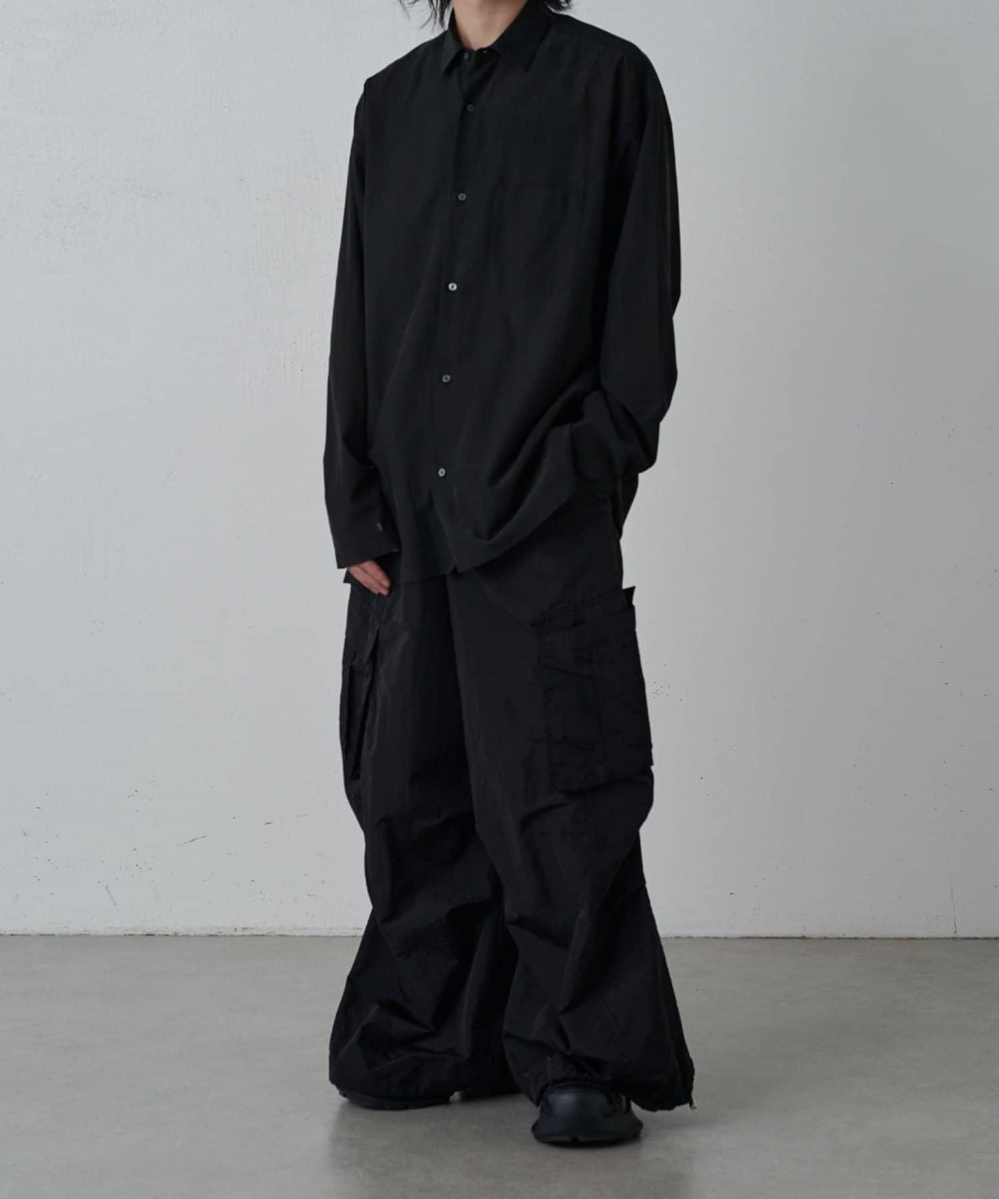 銅氨混紡寬鬆襯衫