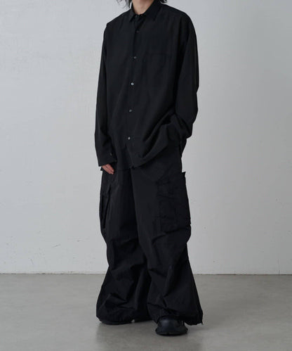 銅氨混紡寬鬆襯衫