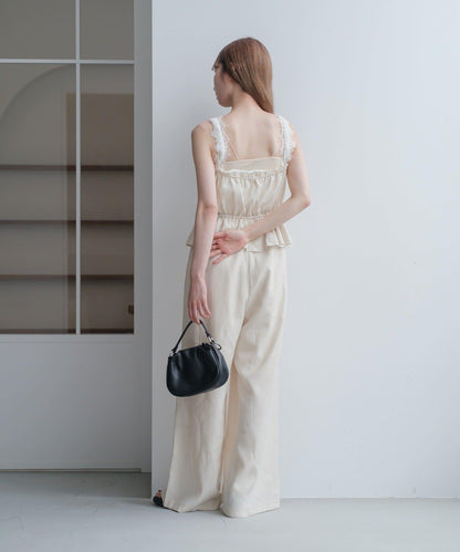 網絡限定 小個子尺碼 兩種尺碼 荷葉邊 吊帶連體褲