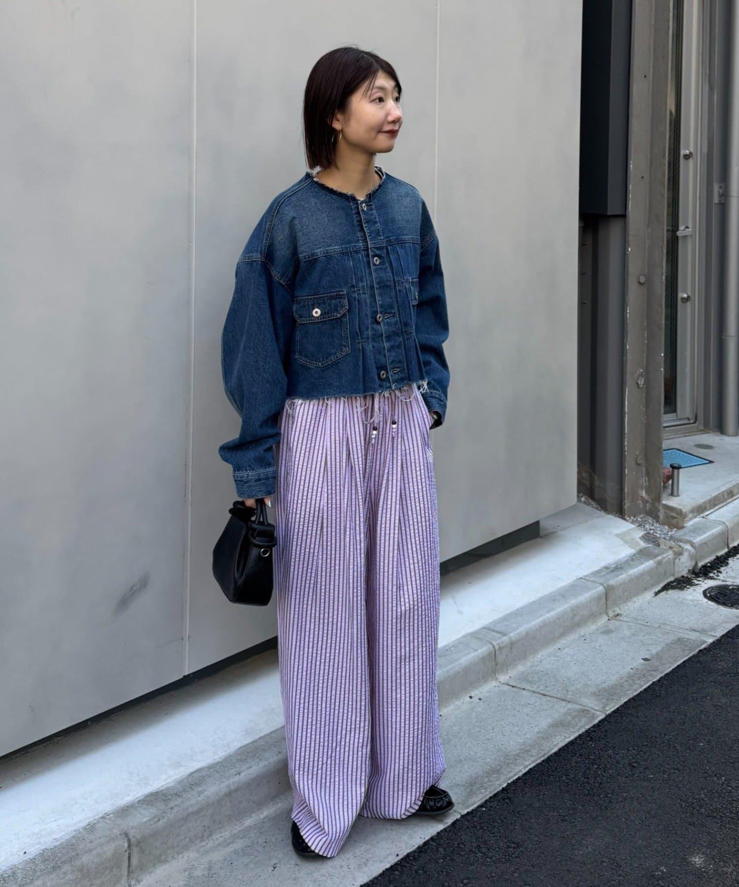 UNISEX 加大碼 條紋鬆緊 睡褲