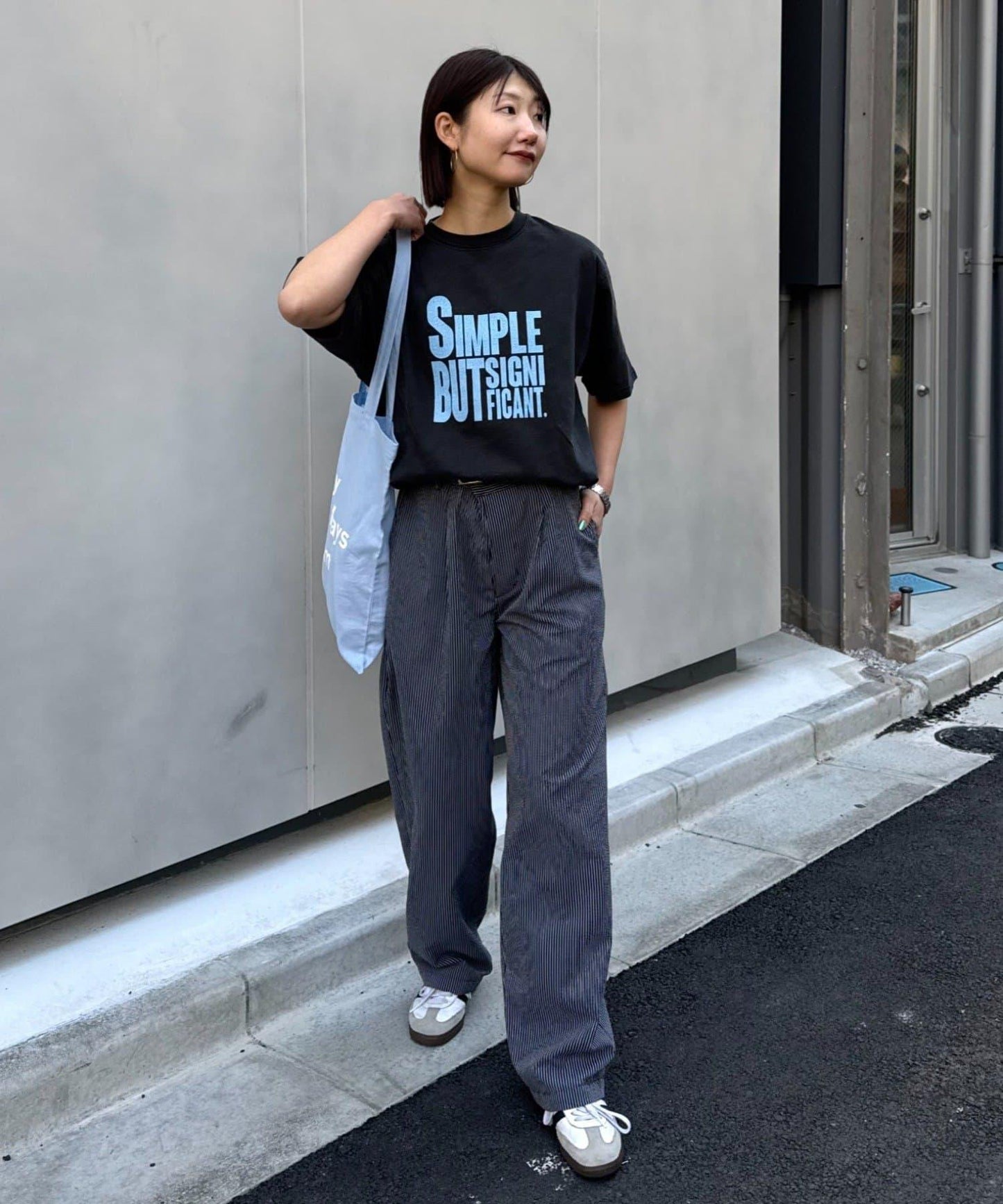 男女同款 大碼可選 竹節針織 顏料染Logo T恤