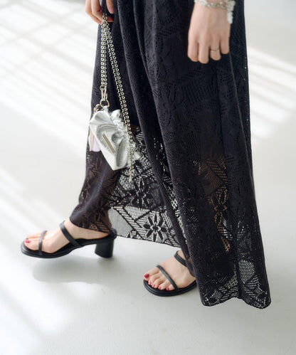 兩尺碼可選 低身長尺碼 蕾絲褶皺 連衣裙