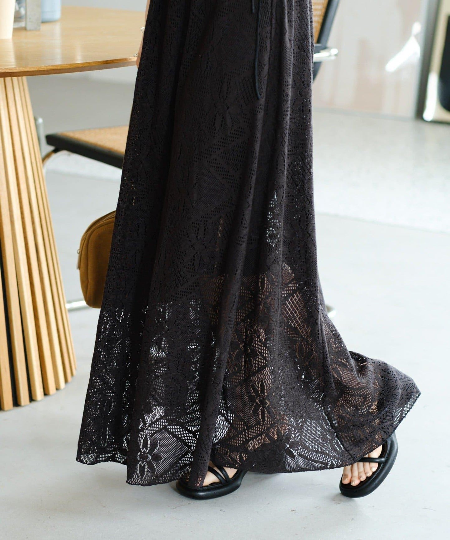 兩尺碼可選 低身長尺碼 蕾絲褶皺 連衣裙