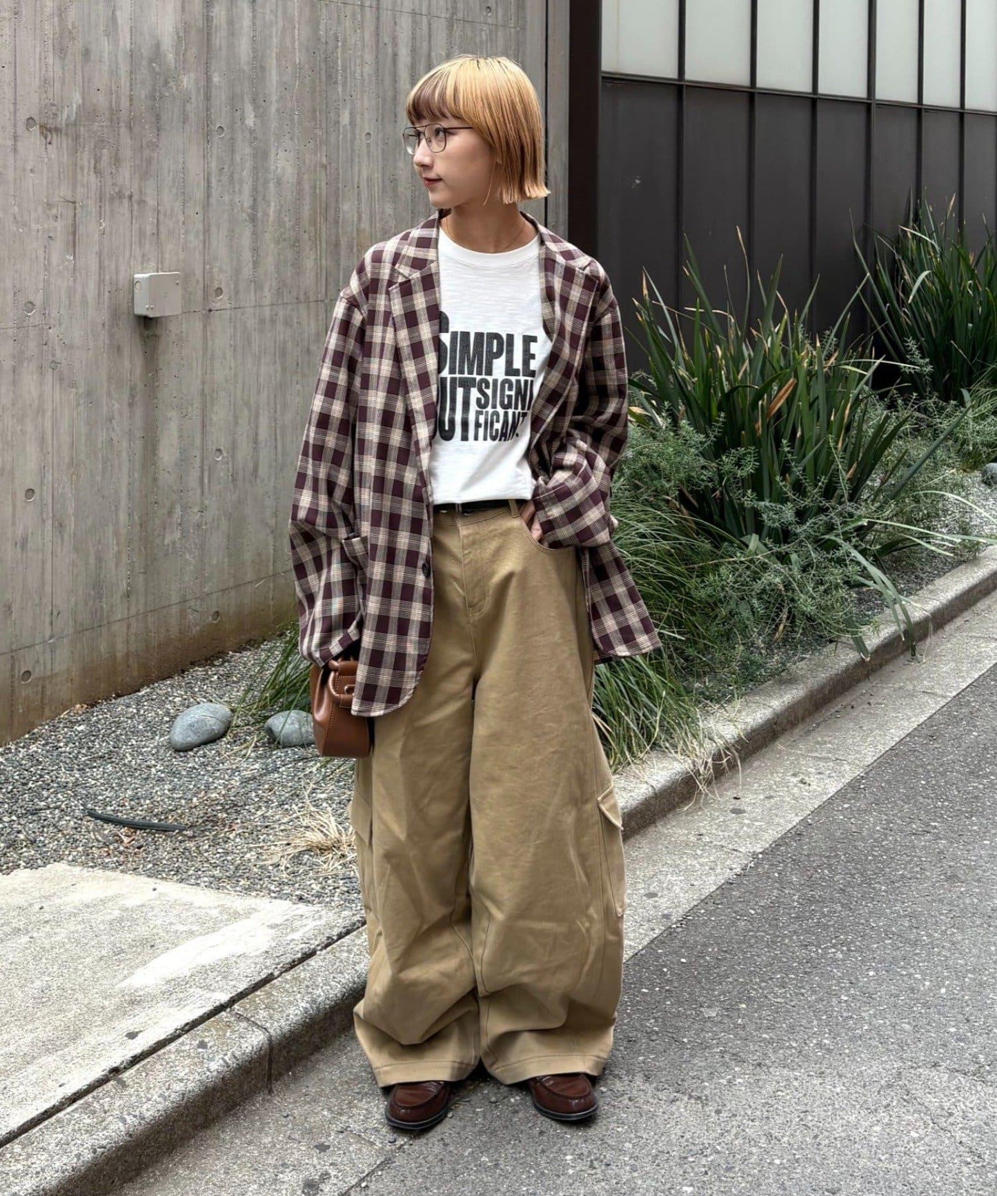 男女同款 大碼可選 竹節針織 顏料染Logo T恤