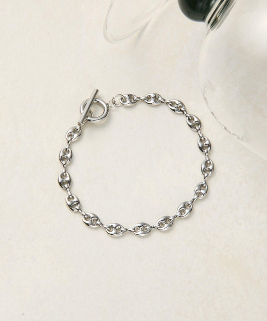 UNISEX 圓潤錨鏈 手鍊