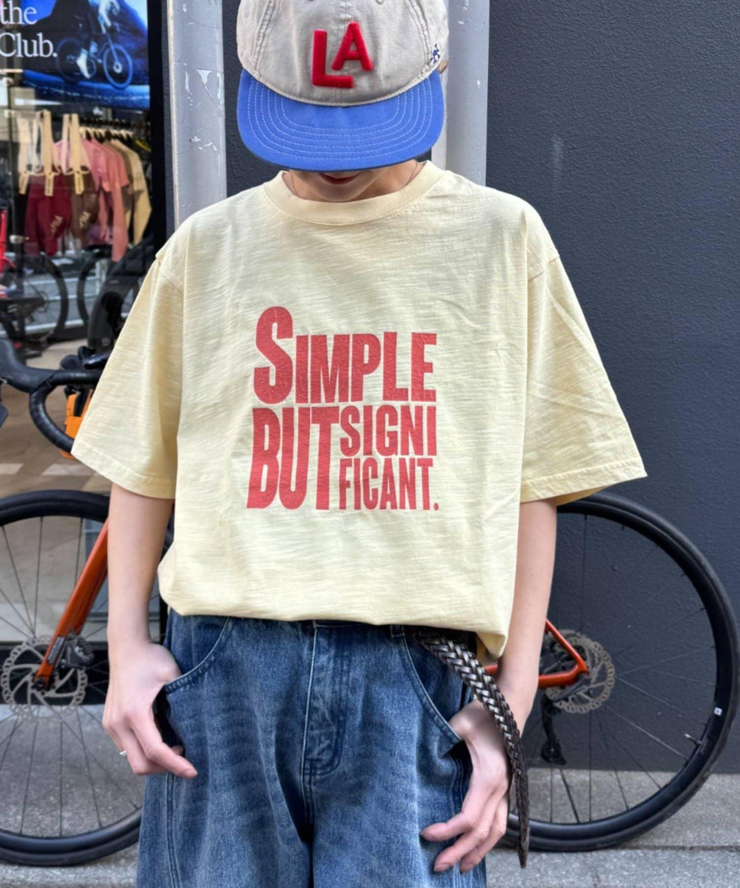 男女同款 大碼可選 竹節針織 顏料染Logo T恤