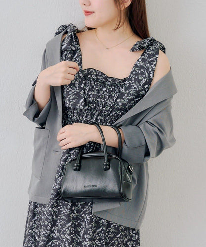 抽褶長款連衣裙