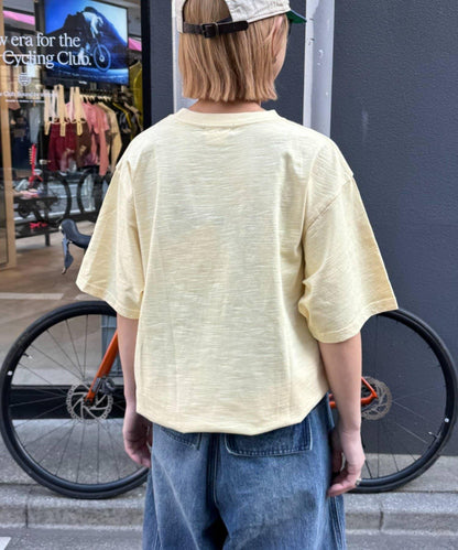 男女同款 大碼可選 竹節針織 顏料染Logo T恤