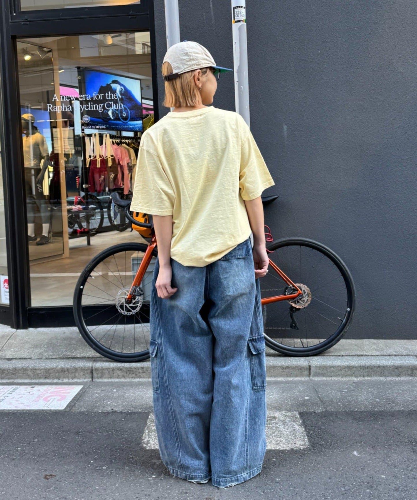 男女同款 大碼可選 竹節針織 顏料染Logo T恤