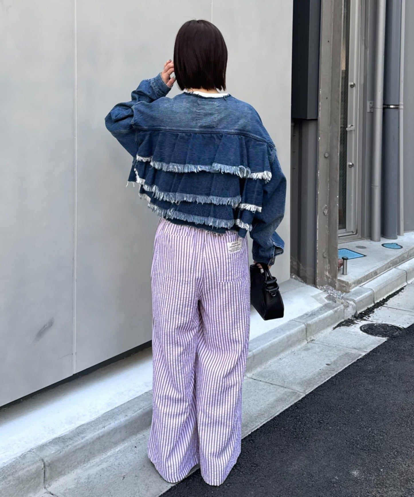 UNISEX 加大碼 條紋鬆緊 睡褲