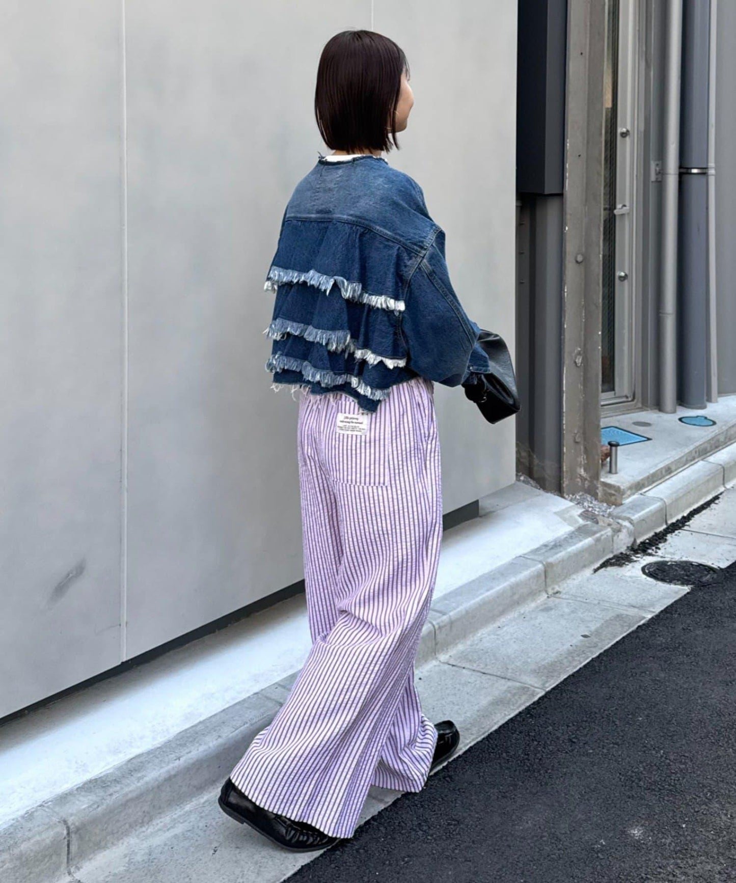 UNISEX 加大碼 條紋鬆緊 睡褲