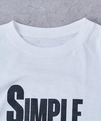 男女同款 大碼可選 竹節針織 顏料染Logo T恤