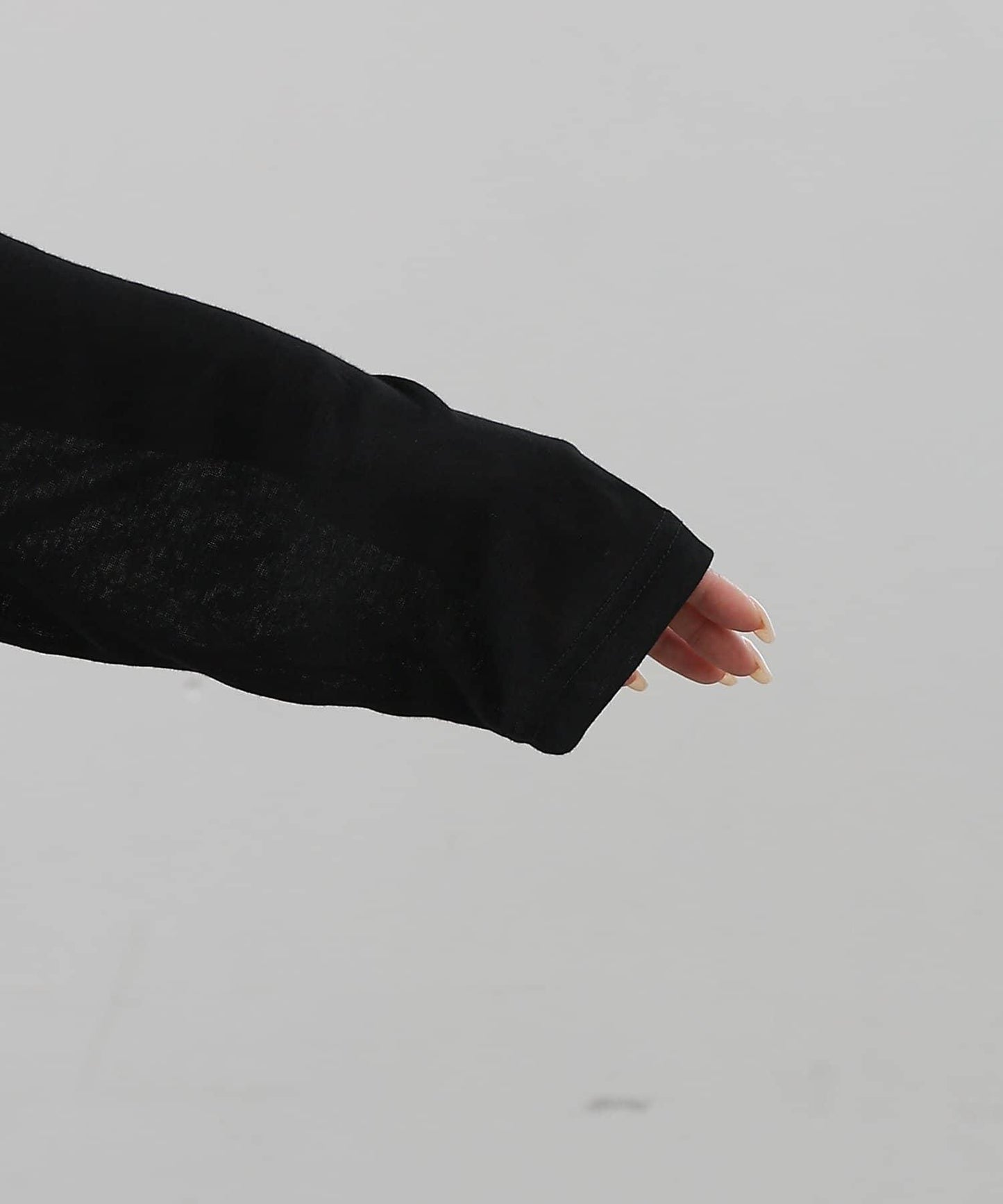 歐泊透紗平紋針織套頭上衣（網店限定）