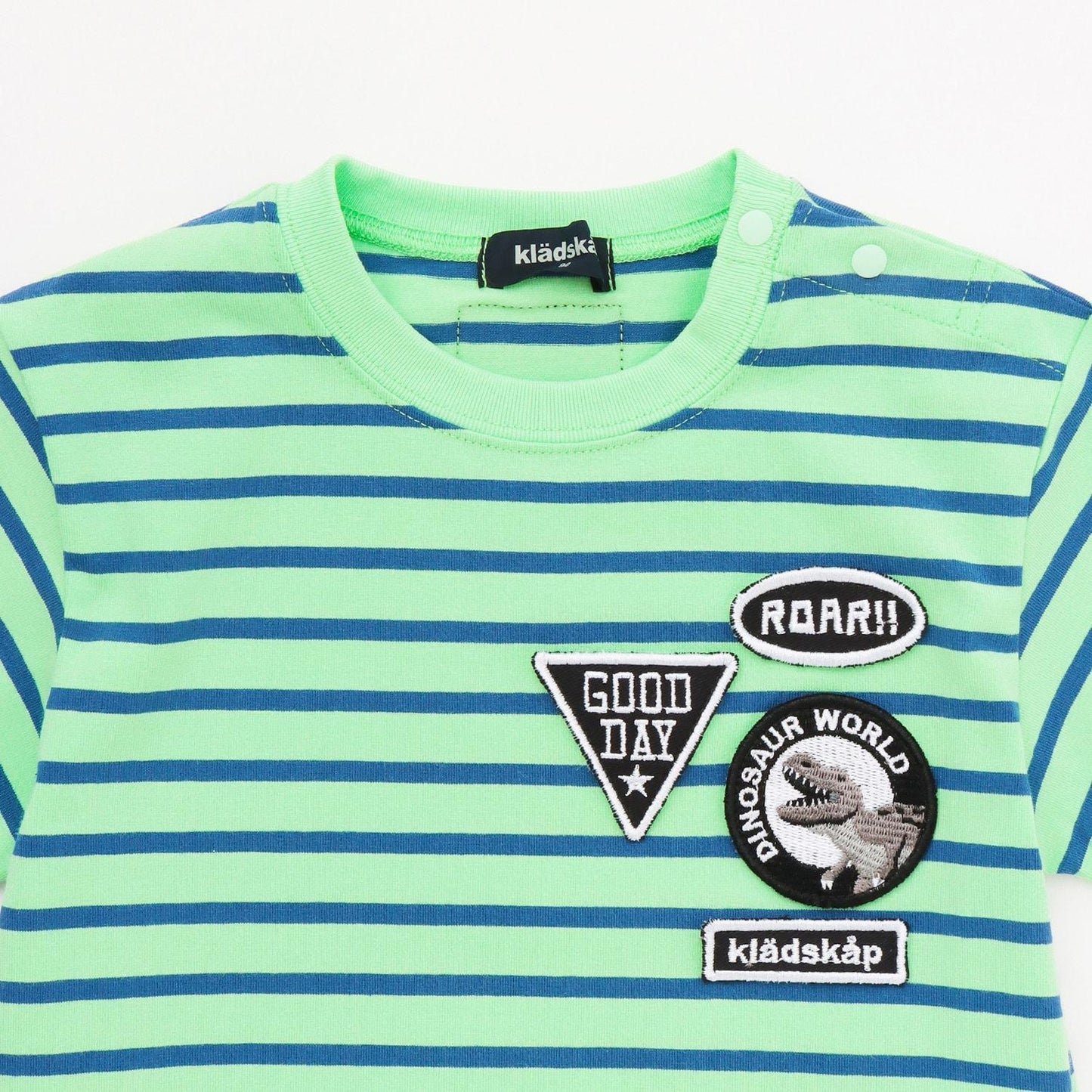 貼布條紋短袖T恤