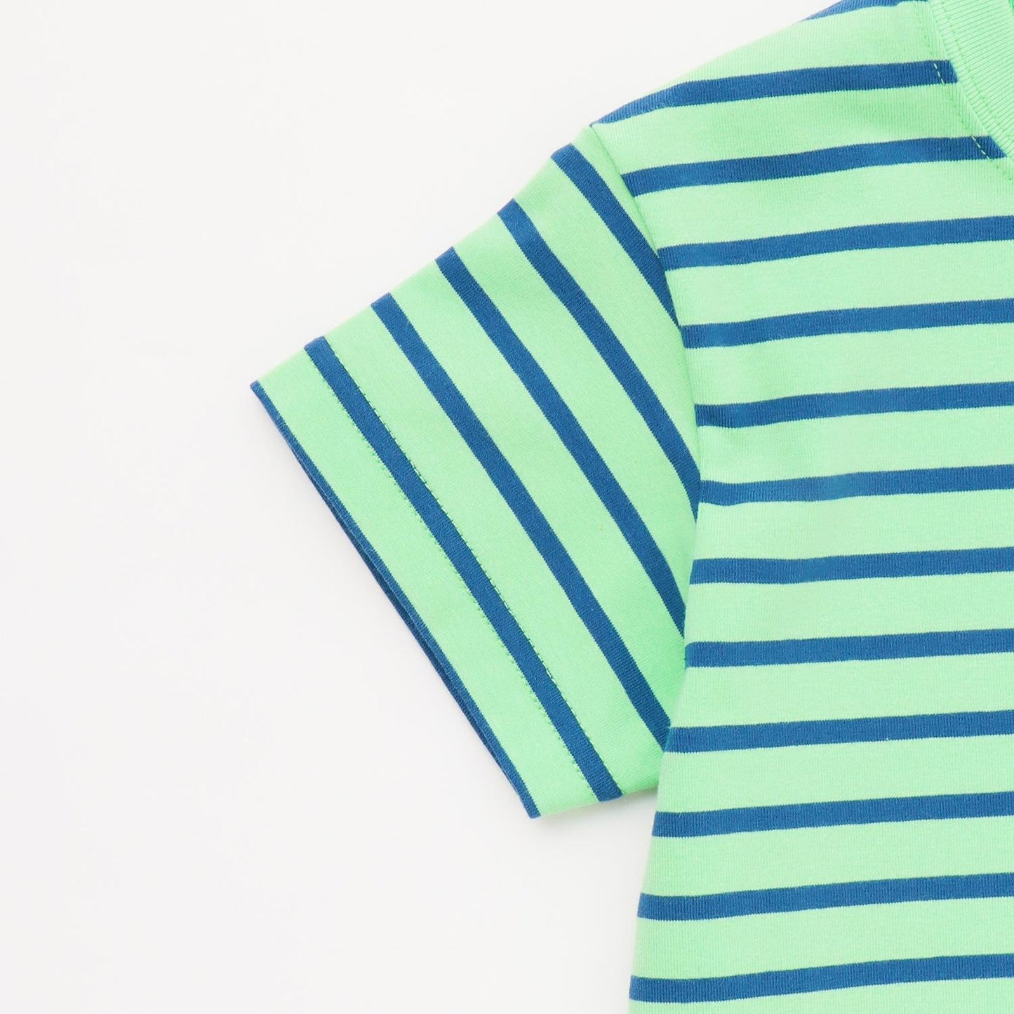 貼布條紋短袖T恤