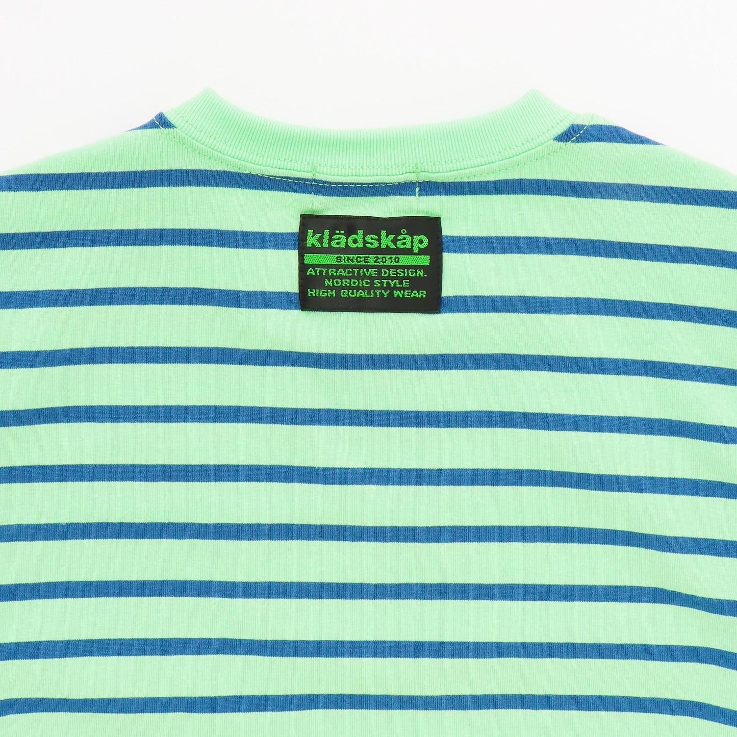 貼布條紋短袖T恤