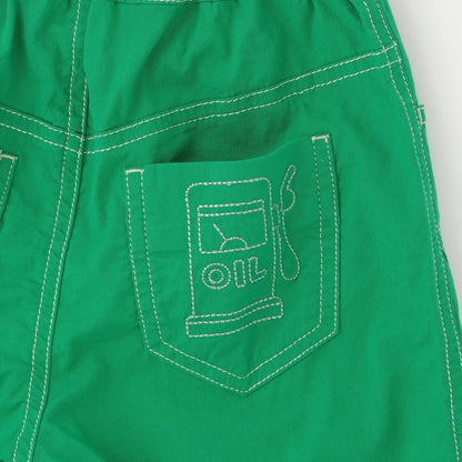 刺繡五分丈廚師褲