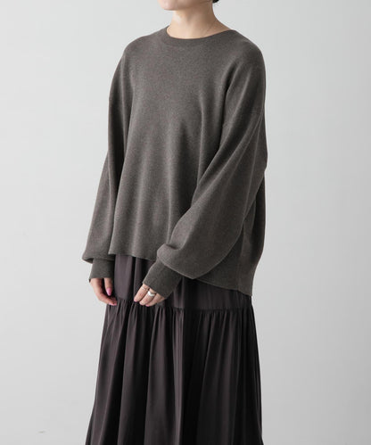 中性棉羊絨順滑針織套頭衫