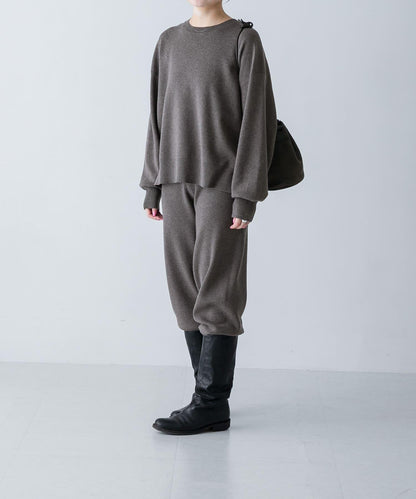 中性棉羊絨順滑針織套頭衫