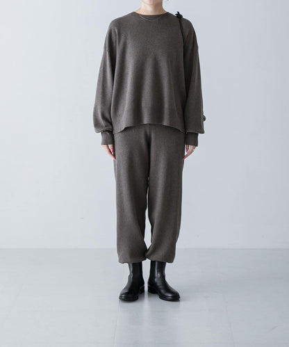 中性棉羊絨順滑針織套頭衫