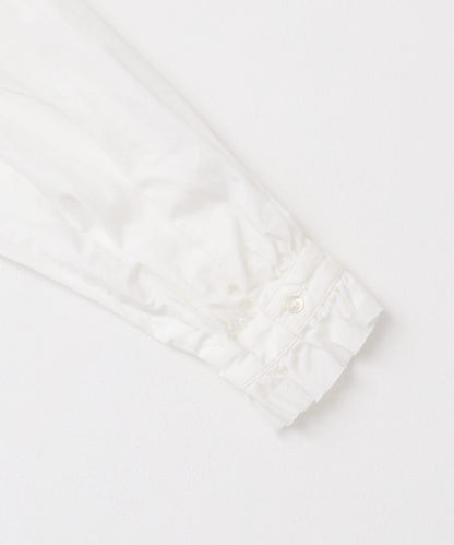 純棉荷葉邊領襯衫