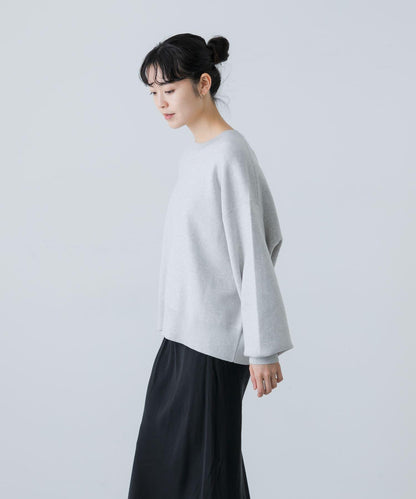 中性棉羊絨順滑針織套頭衫